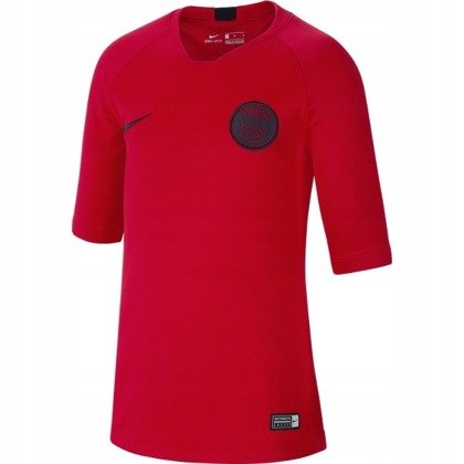 Czerwona koszulka piłkarska Nike Paris Saint-Germain Breathe Strike AO6498-660 - Junior