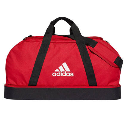 Czerwona torba z podwójnym dnem adidas Tiro Duffel M GH7272