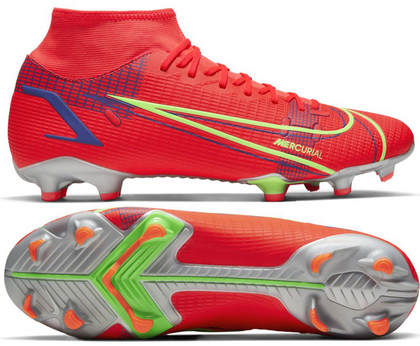 Czerwone buty piłkarskie Nike Mercurial Superfly 8 Academy MG CV0843-600