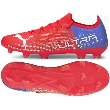 Czerwone buty piłkarskie korki Puma Ultra 3.3 106523 01