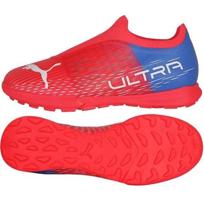 Czerwone buty piłkarskie turfy Puma Ultra 3.3 TT 106531 01 - Junior