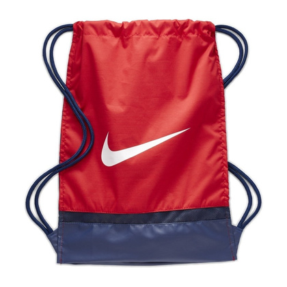 Czerwono-granatowy worek NIKE Brasilia Gymsack BA5338-658