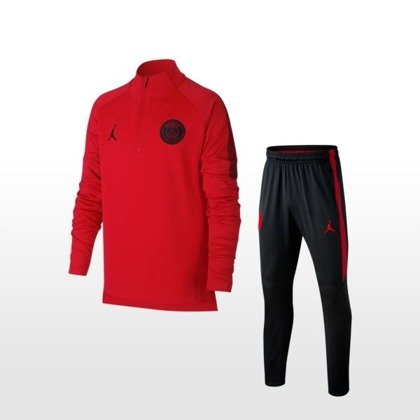 Czerwony dres Nike PSG DRY SQUAD AQ0976-657 JR 