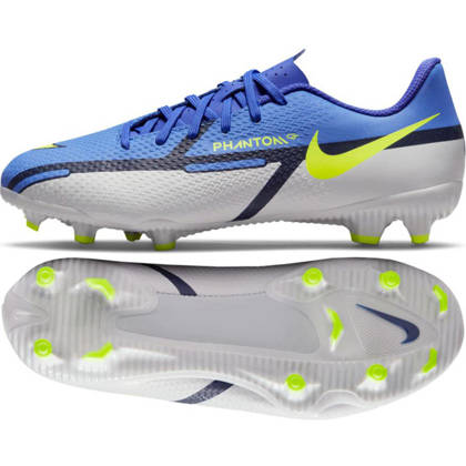 Fioletowe buty piłkarskie korki Nike Phantom GT2 Academy FG/MG DC0812 570 - Junior