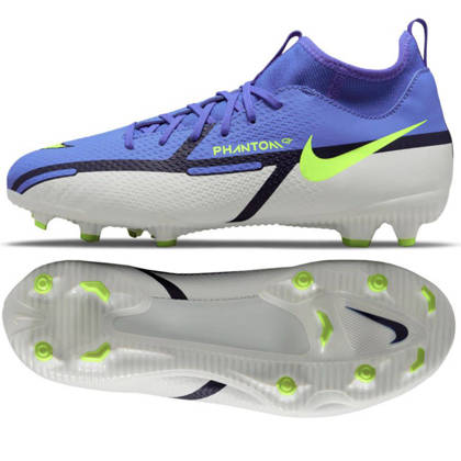 Fioletowe buty piłkarskie korki Nike Phantom GT2 Academy FG/MG DC0813 570 - Junior
