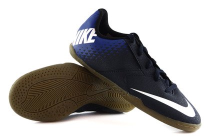 Granatowe buty piłkarskie na halę Nike Bombax  IC 826487-414 JR