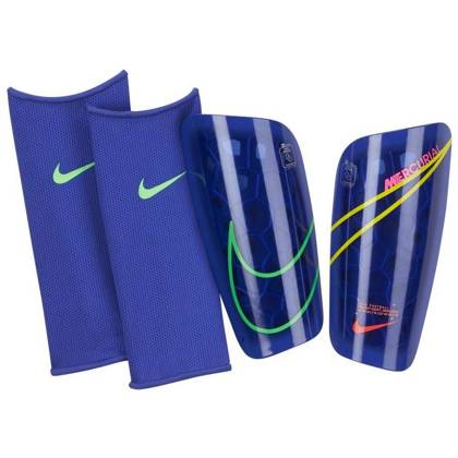 Granatowe nagolenniki ochraniacze piłkarskie Nike Mercurial Lite SP2120-431