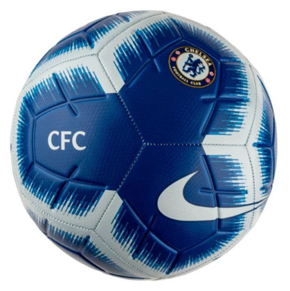 Granatowo-biała piłka nożna Nike Strike Chelsea SC3366-495 rozmiar 4