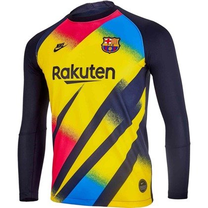 Koszulka piłkarska Nike FC Barcelona Stadium Goalkeeper JR BV1486-720 czarno-zółto-niebieska
