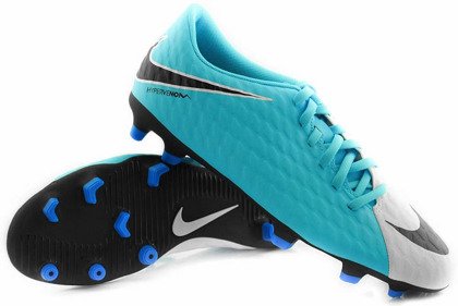 NIebiesko-czarne buty piłkarskie Nike Hypervenom Phade FG 852547-104