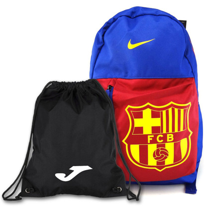 Niebieski plecak szkolny Nike Barcelona Stadium BA5524-455 + Worek na buty JOMA