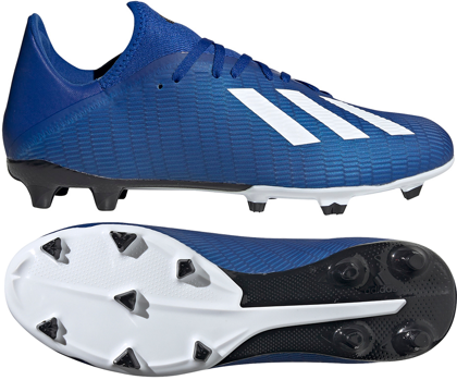 Niebieskie buty piłkarskie korki Adidas X 19.3 FG EG7130
