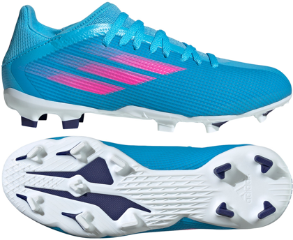 Niebieskie buty piłkarskie korki Adidas X Speedflow.3 FG GW7486 - Junior