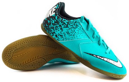 Niebieskie buty piłkarskie na halę Nike BombaX IC 826485-410