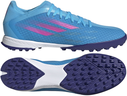 Niebiesko-granatowe buty turfy Adidas X Speedflow.3 GW7508