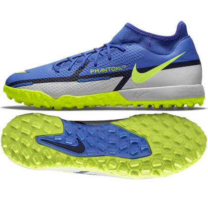 Niebiesko-seledynowe buty piłkarskie turfy Nike Phantom GT2 Academy 