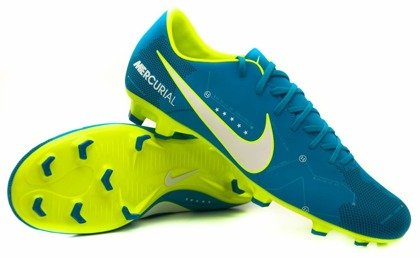 Niebiesko-żółte buty piłkarskie Nike Mercurial Victory Njr FG 921509-400 