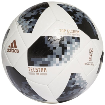 Piłka nożna Adidas Telstar Glider 18 CE8096 rozmiar 5 - biała