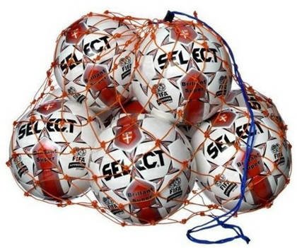 Pomarańczowa siatka na piłki (10-12 szt.) Select Ball Net