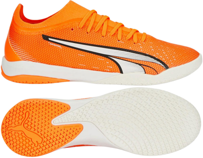 Pomarańczowe buty halowe Puma Ultra Match 107221 01