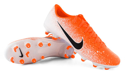 Pomarańczowe buty piłkarskie Nike Mercurial Vapor Academy FG/MG AH7347-801 Junior