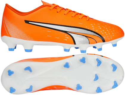 Pomarańczowe buty piłkarskie Puma Ultra Play FG/AG 107224 01