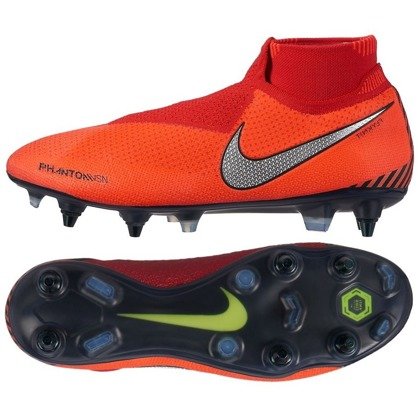 Pomarańczowe buty piłkarskie korki Nike Phantom Vision Elite SG-PRO AC AO3264-600