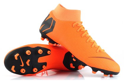 Pomarańczowo-czarne buty piłkarskie Nike Mercurial Superfly Academy MG AH7362-810