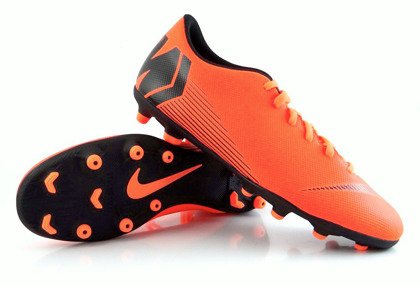 Pomarańczowo-czarne buty piłkarskie Nike Mercurial Vapor Club MG AH7378-810