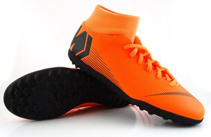 Pomarańczowo-czarne buty piłkarskie na orlik Nike Mercurial Superfly Club TF AH7372-810