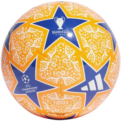 Pomarańczowo-granatowa piłka nożna Adidas UCL Club Istanbul HZ6926