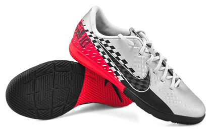 Srebrne buty piłkarskie halówki Nike Mercurial Vapor Academy AT8139-006 - Junior