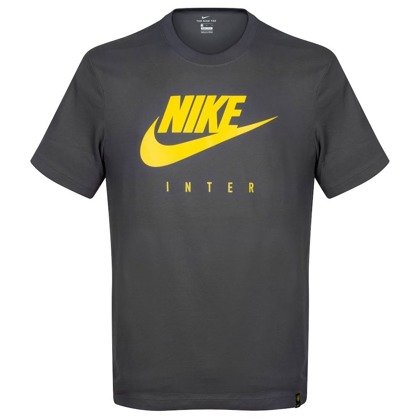 Szara koszulka Nike Inter Mediolan Tee Travel BQ9408-021