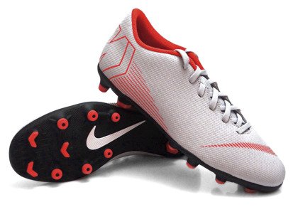 Szare buty piłkarskie Nike Mercurial Vapor Club GS FG/MG AH7378-060