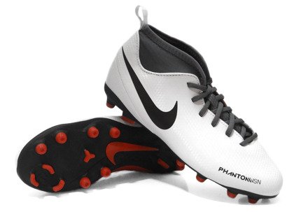 Szare buty piłkarskie Nike Phantom Vision Club DF FG/MG AO3288-060