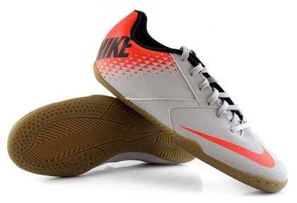 Szare buty piłkarskie na halę Nike Bombax  IC 826485-006