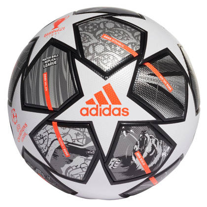 Szaro-biała piłka nożna Adidas Finale 21 Anniversary UCL League GK3468 - rozmiar 5