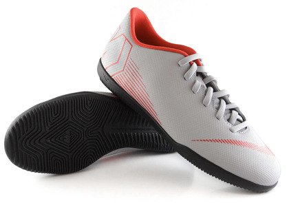 Szaro-czarne buty piłkarskie na halę Nike Mercurial Vapor Club IC AH7385-060