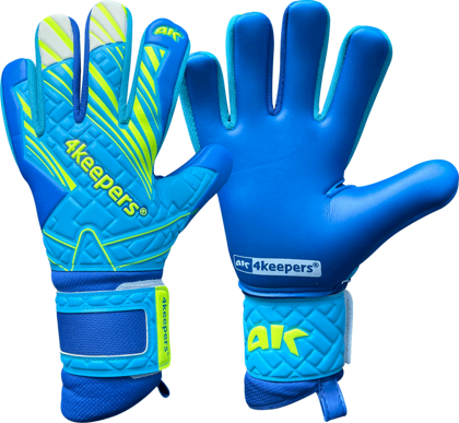 Turkusowo-niebieskie rękawice bramkarskie 4Keepers Soft Azur NC