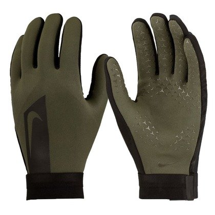 Zielone rękawiczki piłkarskie Nike Hyperwarm GS0373-325