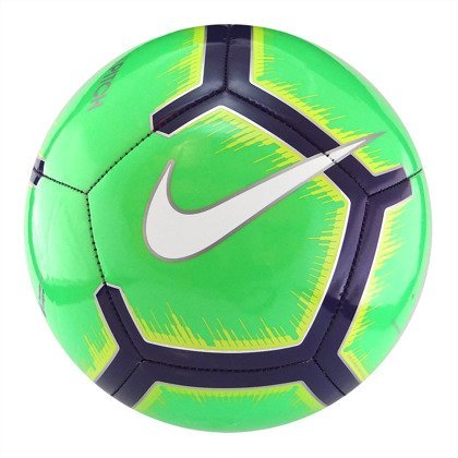 Zielono-granatowa piłka nożna Nike Pitch Premier League SC3597-310 r4