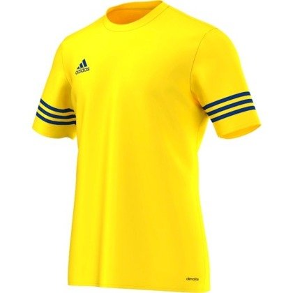 Żółta koszulka sportowa Adidas Entrada 14 F50489 Junior