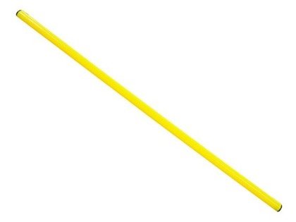 Żółta laska gimnastyczna treningowa Smj 90 cm