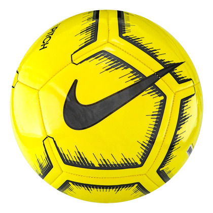 Żółto-czarna piłka nożna Nike Pitch SC3316-731 r5