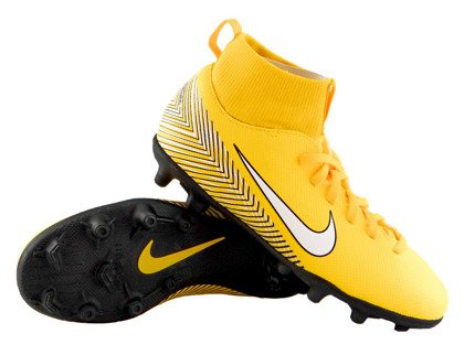 Żółto-czarne buty piłkarskie Nike Mercurial Superfly Club Neymar MG AO2888-710 JR
