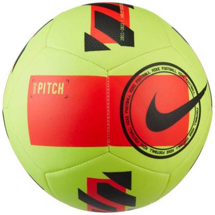 Żółto-czerwona piłka nożna Nike Pitch DC2380 702