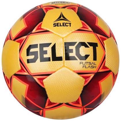 Żółto-czerwona piłka nożna Select Futsal Flash