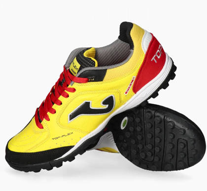 Żółto-czerwone buty turfy Joma Top Flex 2228 TOPS2228TF