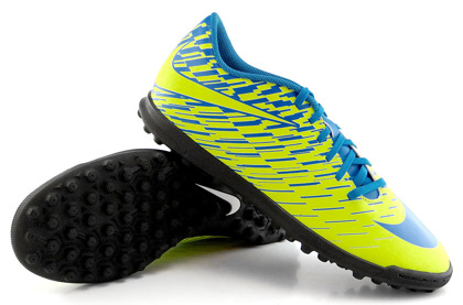 Żółto-niebieskie buty piłkarskie na orlik Nike Bravatax TF 844437-700